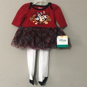 Newborn Christmas Minnie Mouse outfit